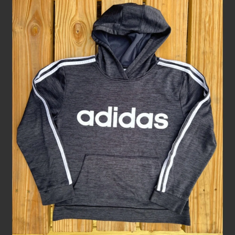 - Adidas L Charcoal Heather Hoodie! VGUC!!